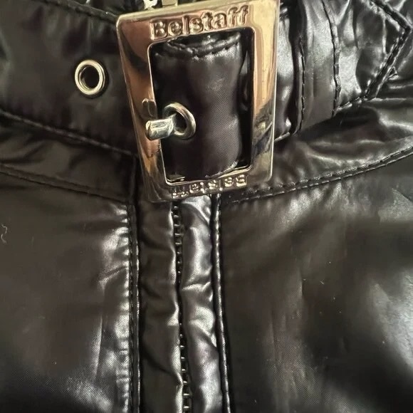 Belfast Vintage Women Motorcycle Jacket - Black - EU Size 44 - Picture 5 of 9